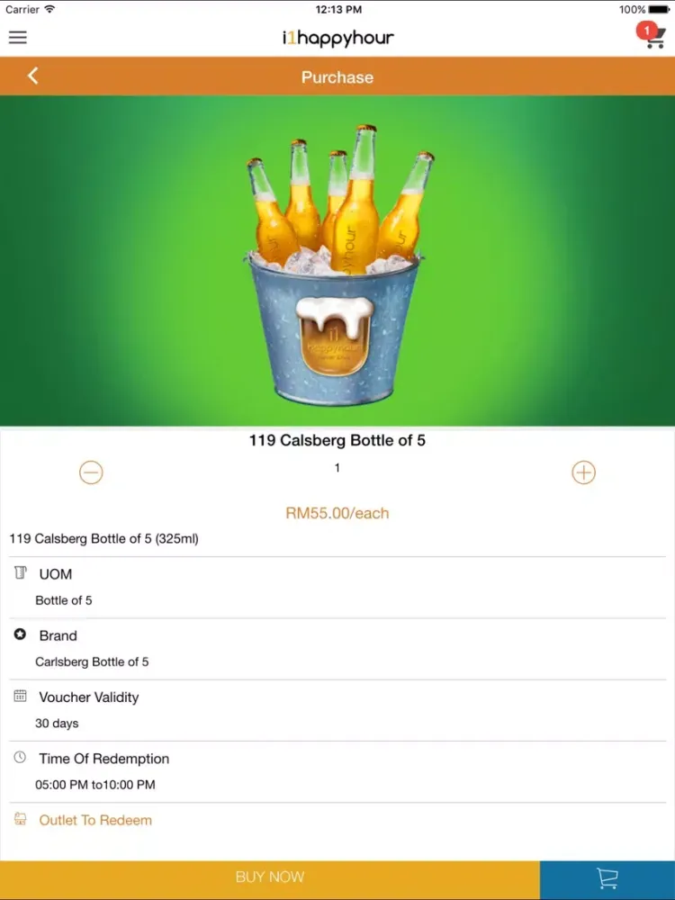 Capturas de tela do i1happyhour iPad 