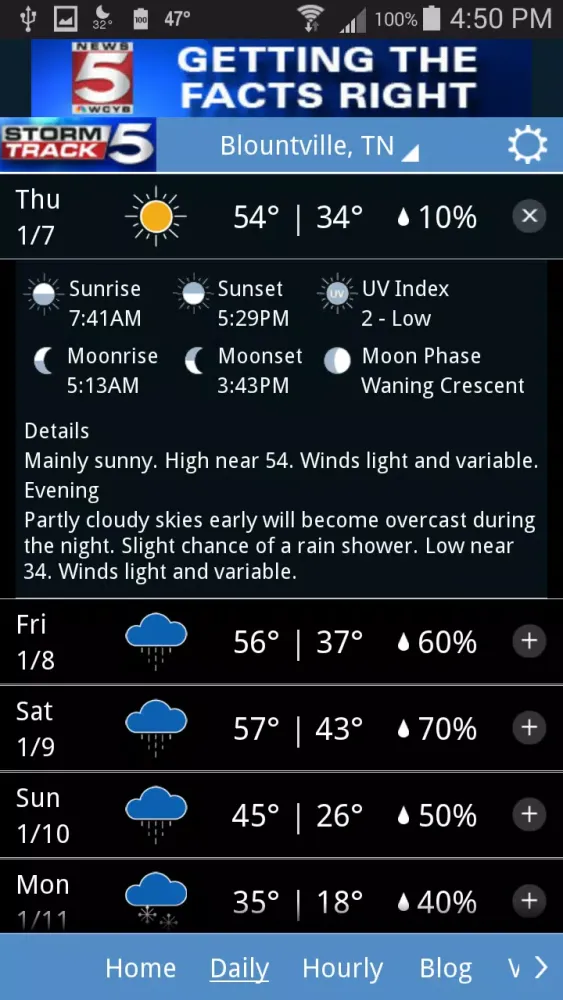 تصاویر WCYB StormTrack 5