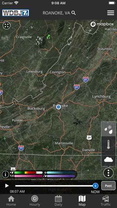 WDBJ7 Weather & Traffic Screenshots