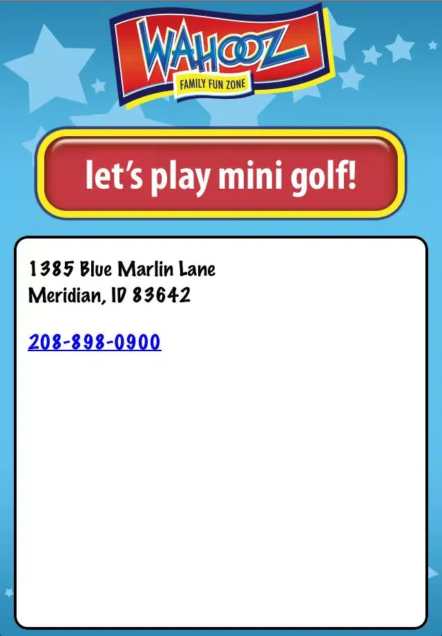 ภาพหน้าจอของ Wahooz Mini Golf Scorecard App