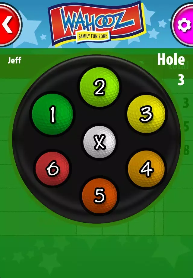 ภาพหน้าจอของ Wahooz Mini Golf Scorecard App