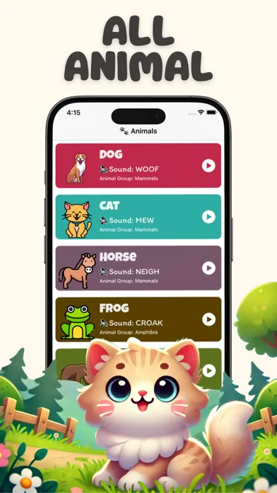 ภาพหน้าจอของ Animal Sounds: Fun Learn