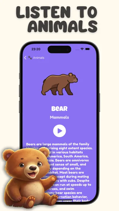 ภาพหน้าจอของ Animal Sounds: Fun Learn