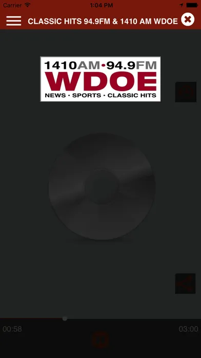 Capturas de tela do Classic Hits WDOE 1410 & 94.9