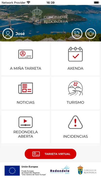 Capturas de pantalla de Tarxeta Cidadá Redondela