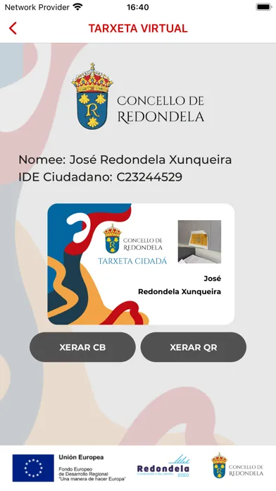 Capturas de pantalla de Tarxeta Cidadá Redondela