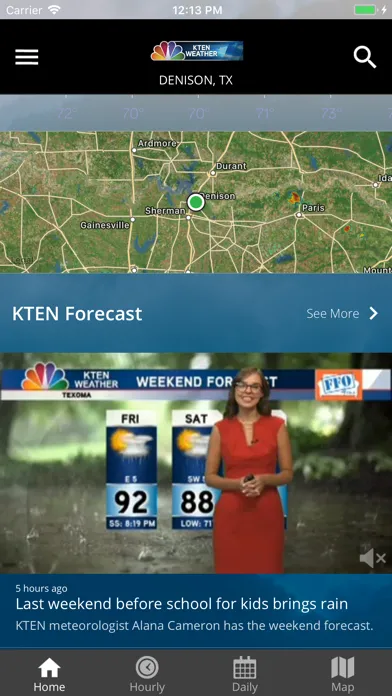 KTEN Weather應用截圖