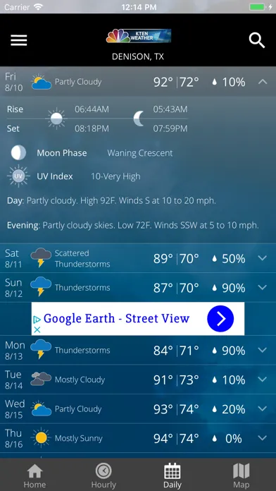 KTEN Weather應用截圖