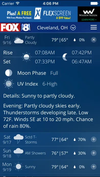 FOX8 Cleveland Weather Screenshots