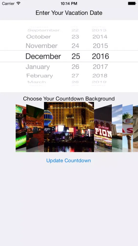 Vegas Vacation Countdown 스크린샷