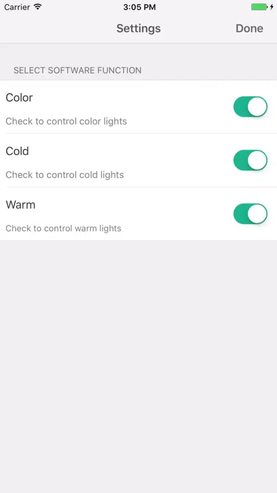 Tangkapan skrin Smart Lamps
