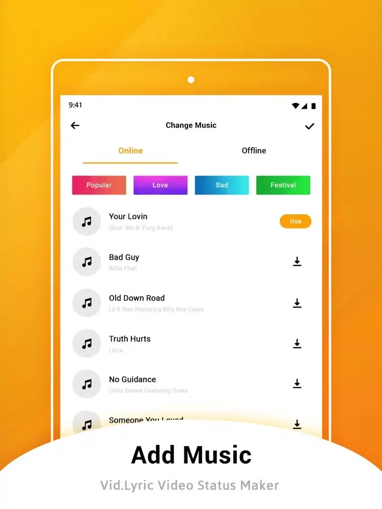 Capturas de pantalla de Vid.Lyric - Status Video Maker iPad 