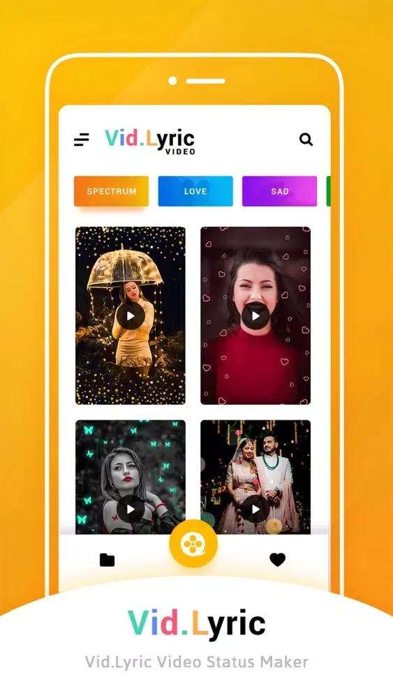 Capturas de pantalla de Vid.Lyric - Status Video Maker