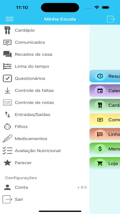 Скриншоты Minha Escola