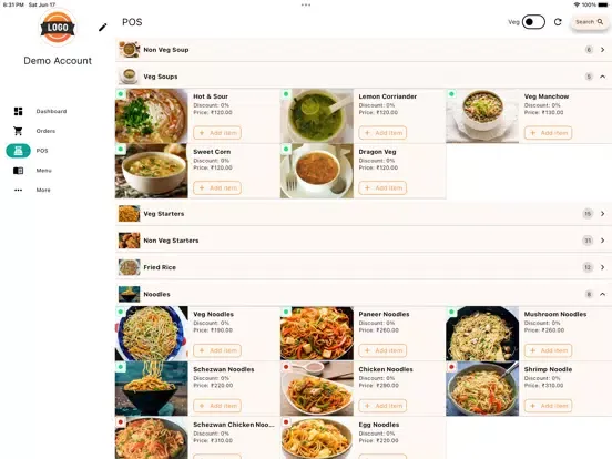 صور octopusCo POS & Digital Menus iPad 