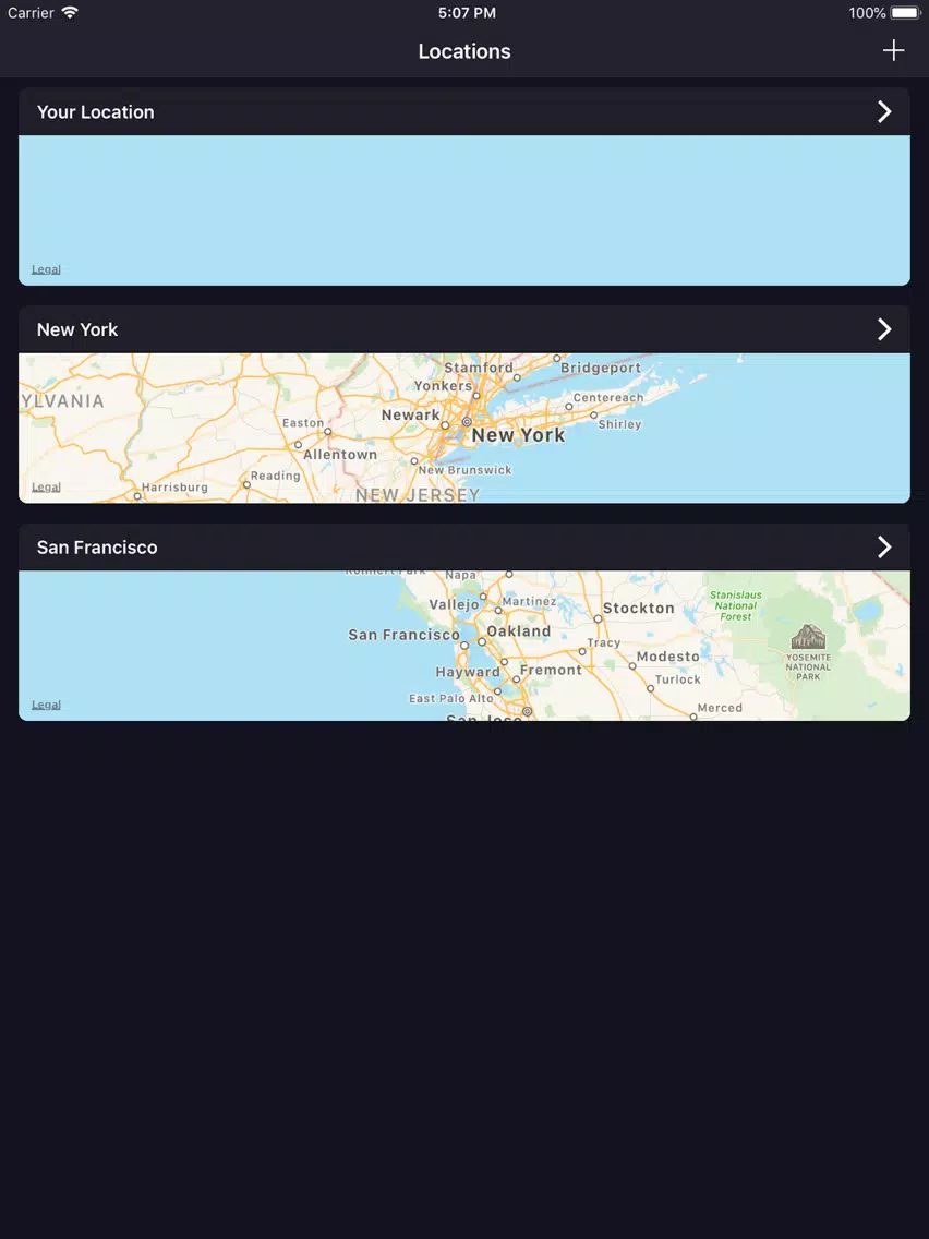goWeather - World forecast iPad 应用截图