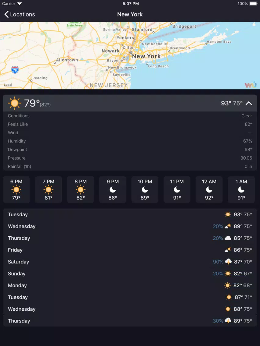 goWeather - World forecast iPad 应用截图