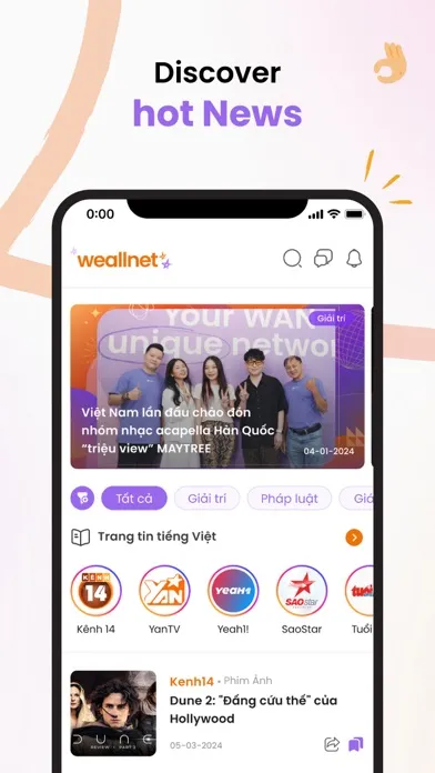 WEALLNET: CREATIVE NETWORK Screenshots