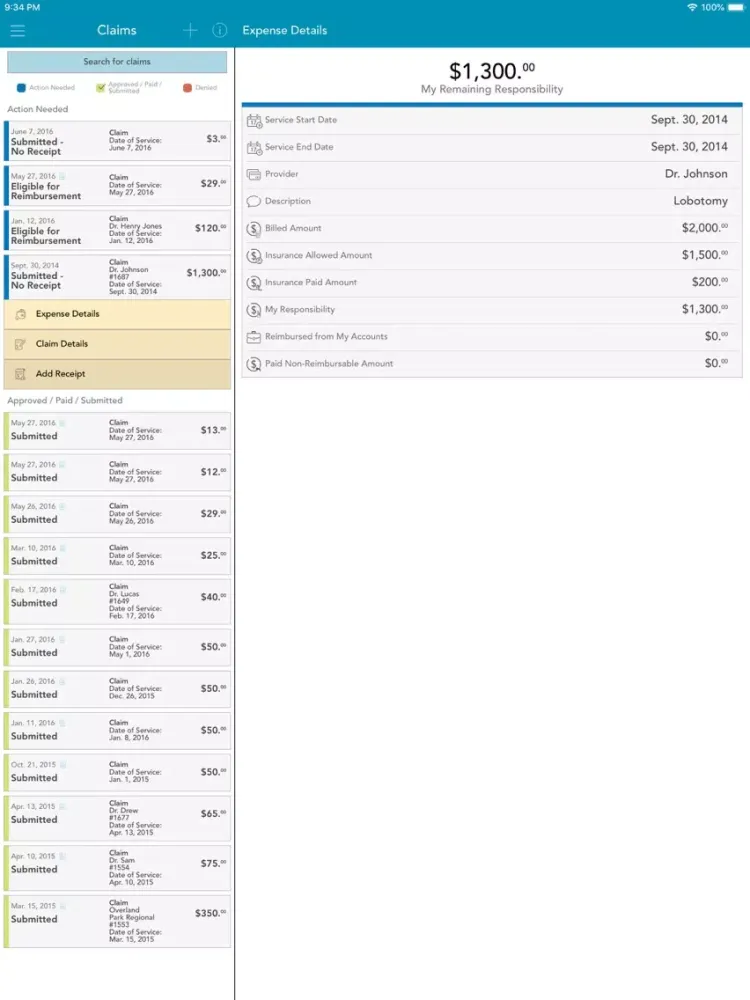 Скриншоты myameriflex App iPad 