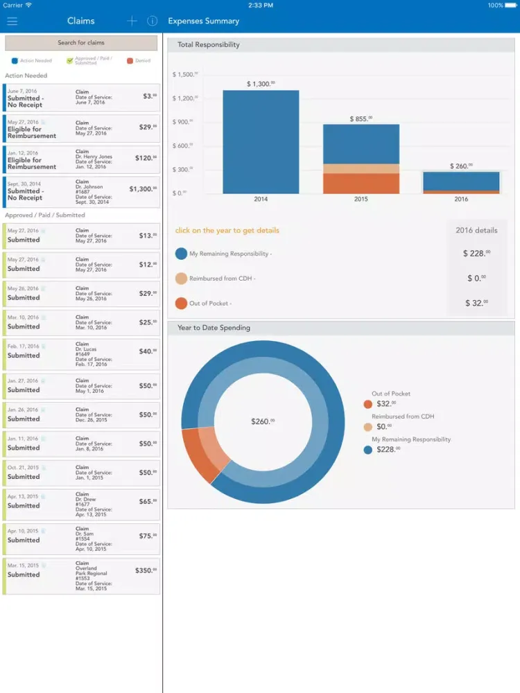 Arcadia Benefits Group Mobile iPad  Screenshots