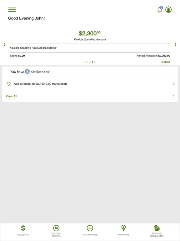 E Benefits Mobile iPad  Screenshots