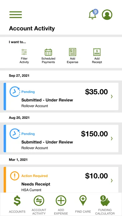 E Benefits Mobile Screenshots