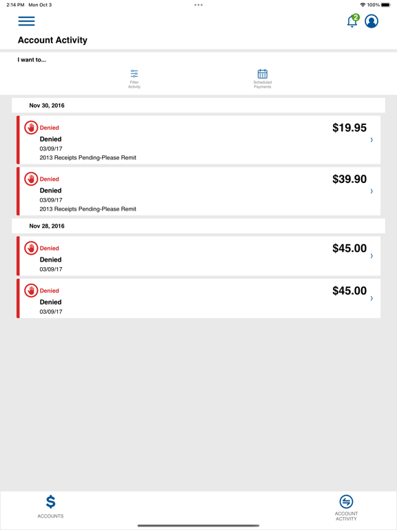 My Flex Spending iPad  스크린샷