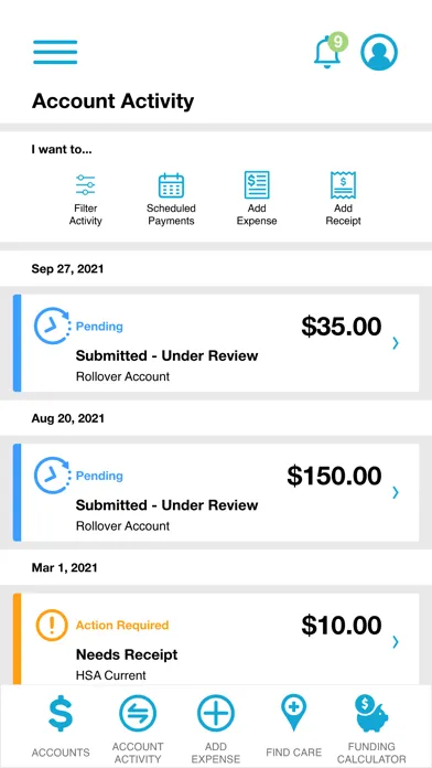 Asure Flex Benefits Mobile Screenshots