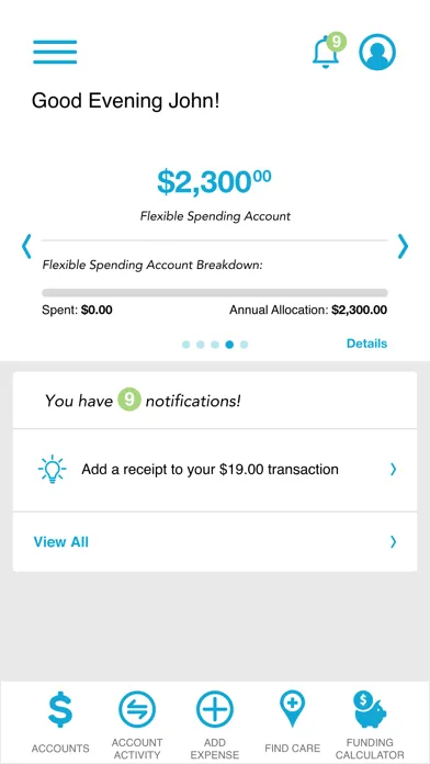 Asure Flex Benefits Mobile Screenshots