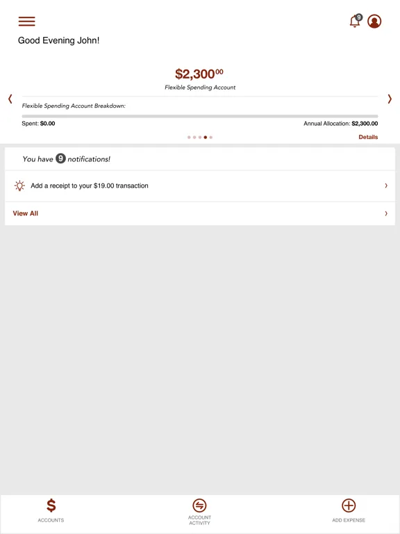 Capturas de tela do Murfee Meadows, Inc. Benefits iPad 