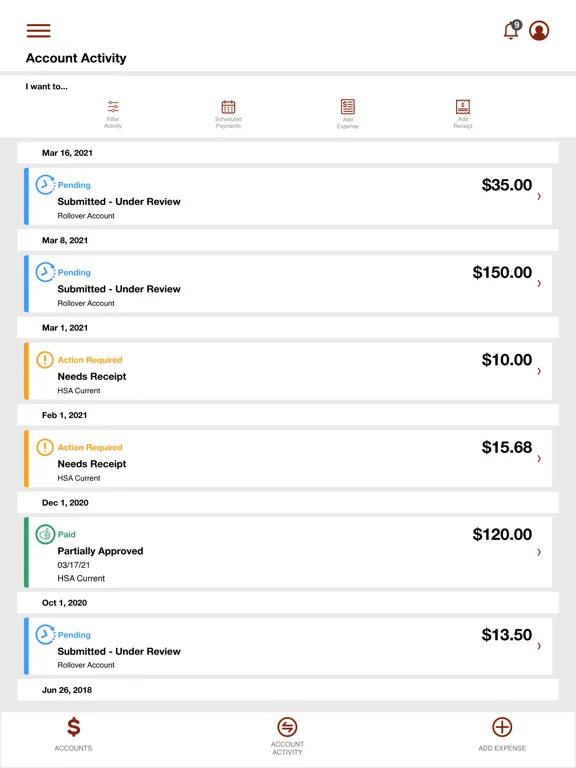 Capturas de tela do Murfee Meadows, Inc. Benefits iPad 