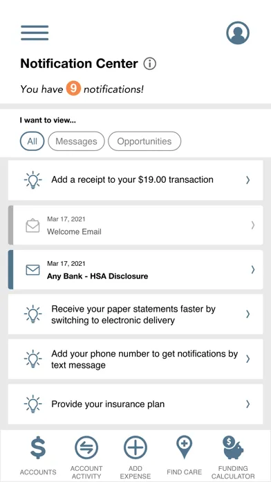 Captures d'écran de My Benefits Accounts