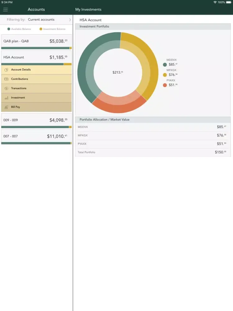 Pension Dynamics Mobile iPad  Screenshots