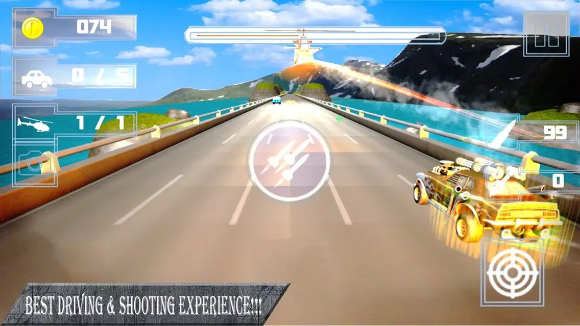 Zrzuty ekranu Weapon Car Rider : Highway Shooting Race-r 3D