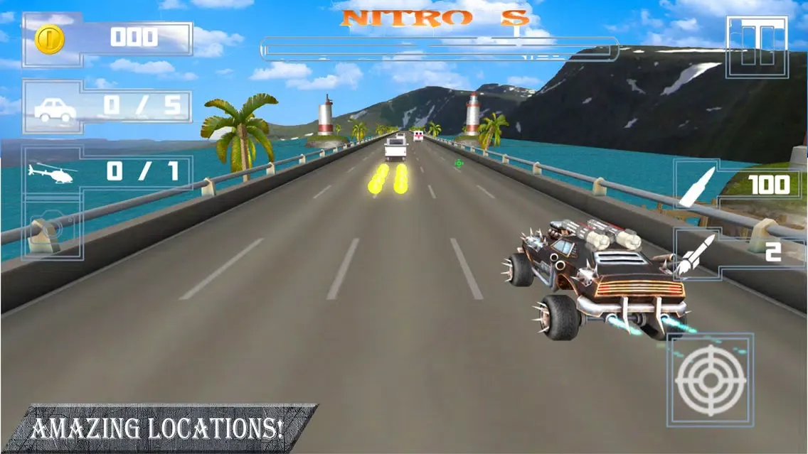 Zrzuty ekranu Weapon Car Rider : Highway Shooting Race-r 3D