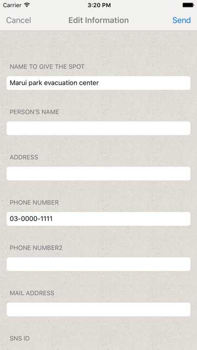 Tangkapan layar Share guide MAP of disaster message board and disaster prevention facility information