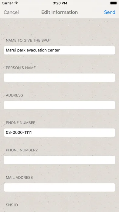 Ảnh chụp màn hình của Share guide MAP of disaster message board and disaster prevention facility information