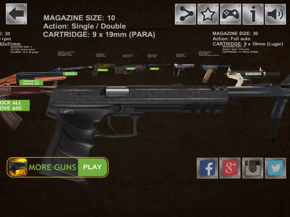 Weapon Gun Simulator iPad 應用截圖