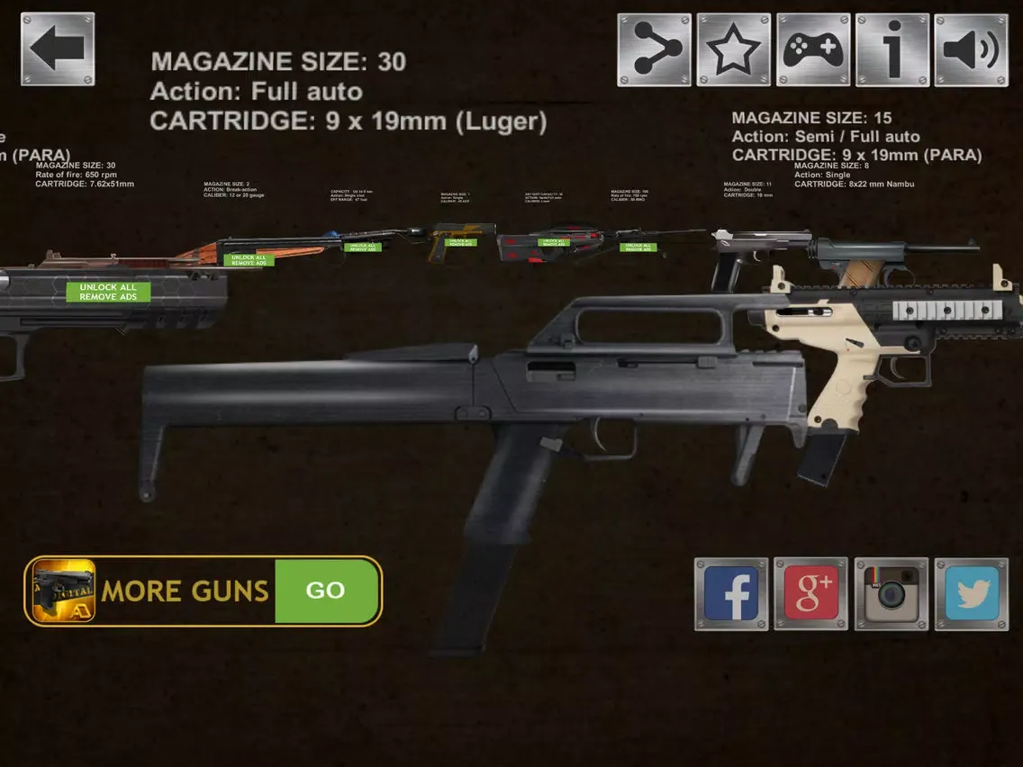 Weapon Gun Simulator iPad 應用截圖