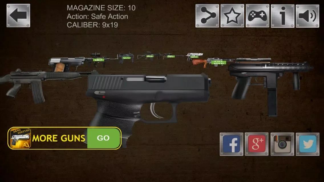 Ảnh chụp màn hình của Weapons Simulator