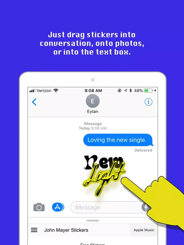 John Mayer Stickers iPad 应用截图