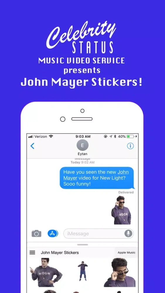 John Mayer Stickers应用截图