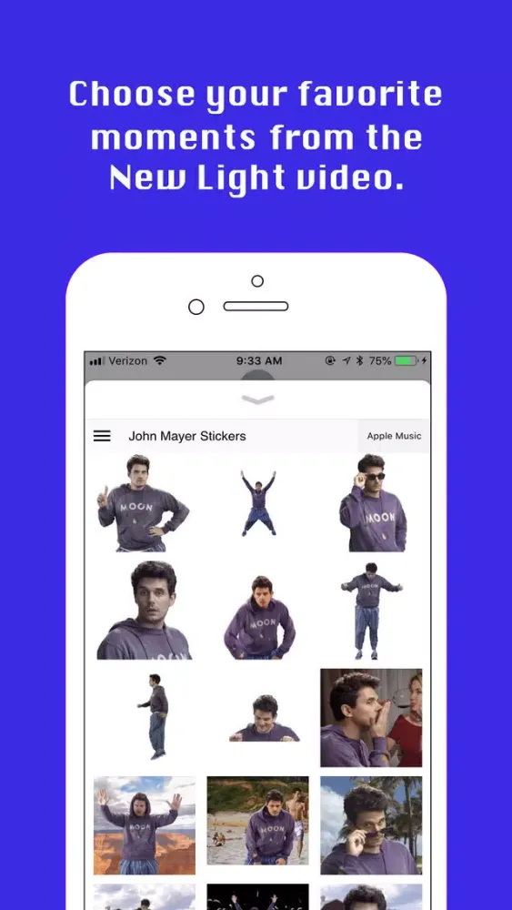John Mayer Stickers应用截图