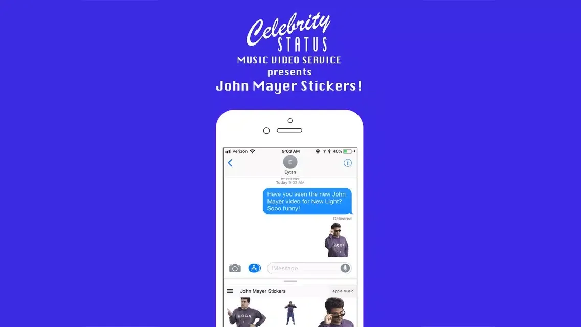 John Mayer Stickers应用截图
