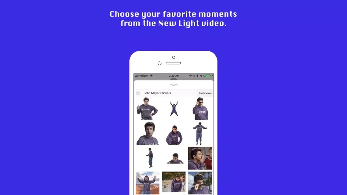 John Mayer Stickers应用截图