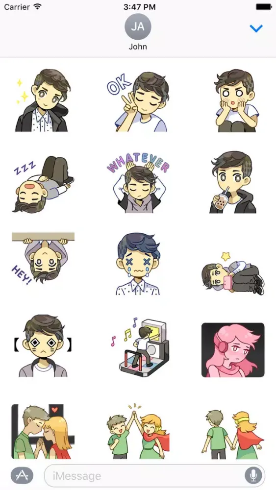 Capturas de pantalla de Porter Robinson Stickers