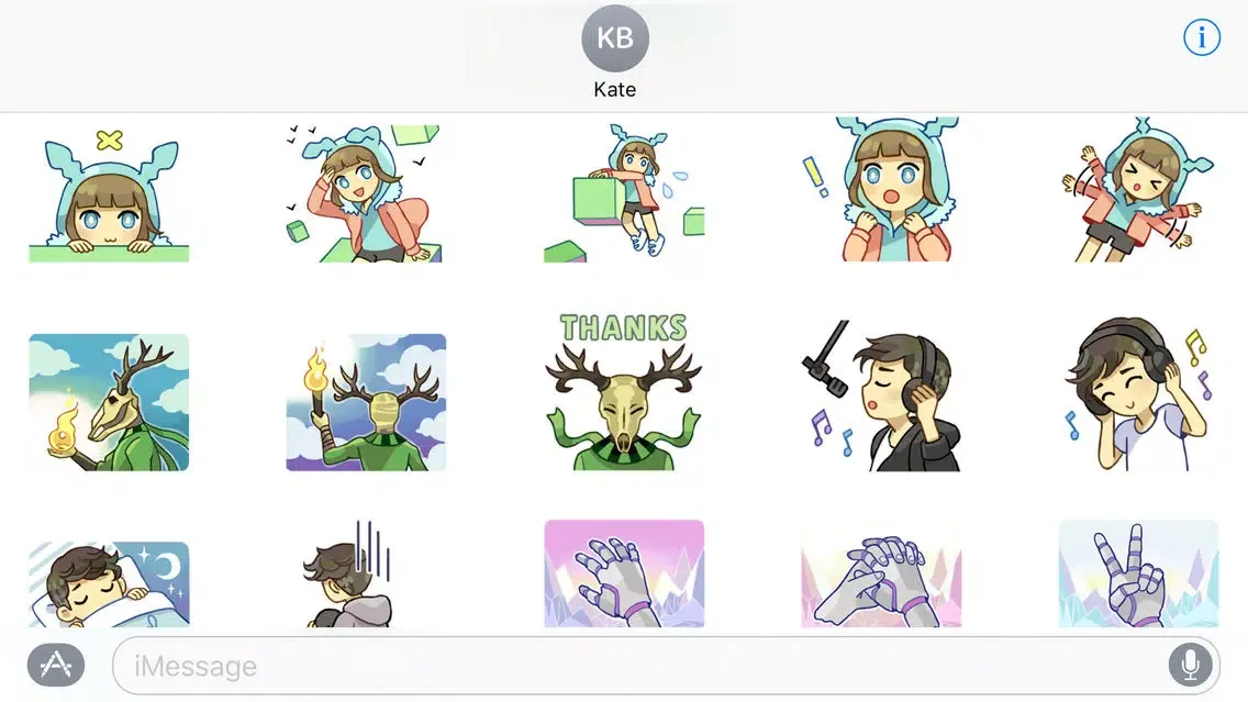 Capturas de pantalla de Porter Robinson Stickers