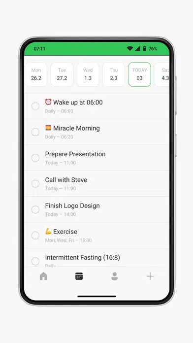 Capturas de pantalla de Today - calendar, todo, habits