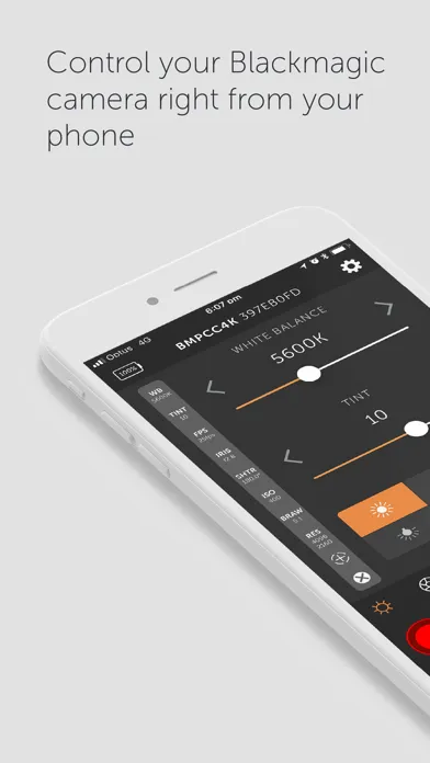 Bluetooth+ for Blackmagic Screenshots