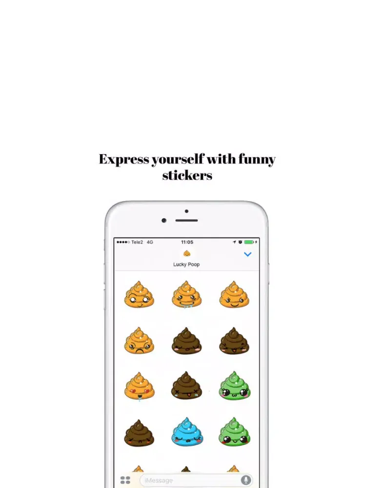 Lucky Poop Stickers iPad  Ekran Görüntüleri